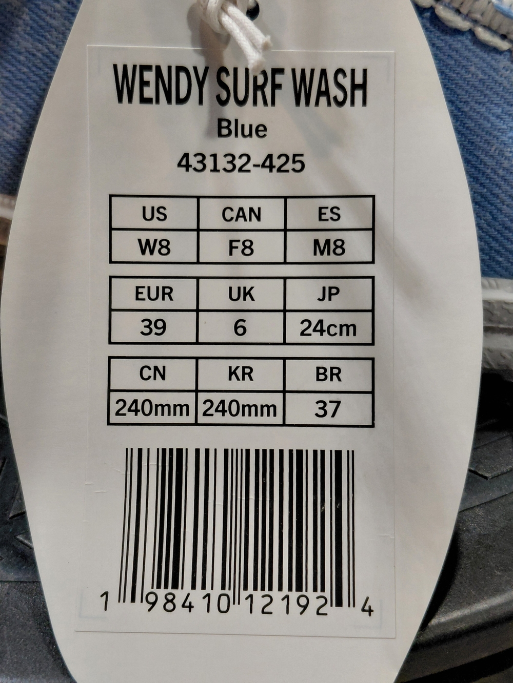 NWT Hey Dude Womens Wendy Surf Wash Blue White Denim Canvas Casual Comfort W8 - Picture 9 of 16